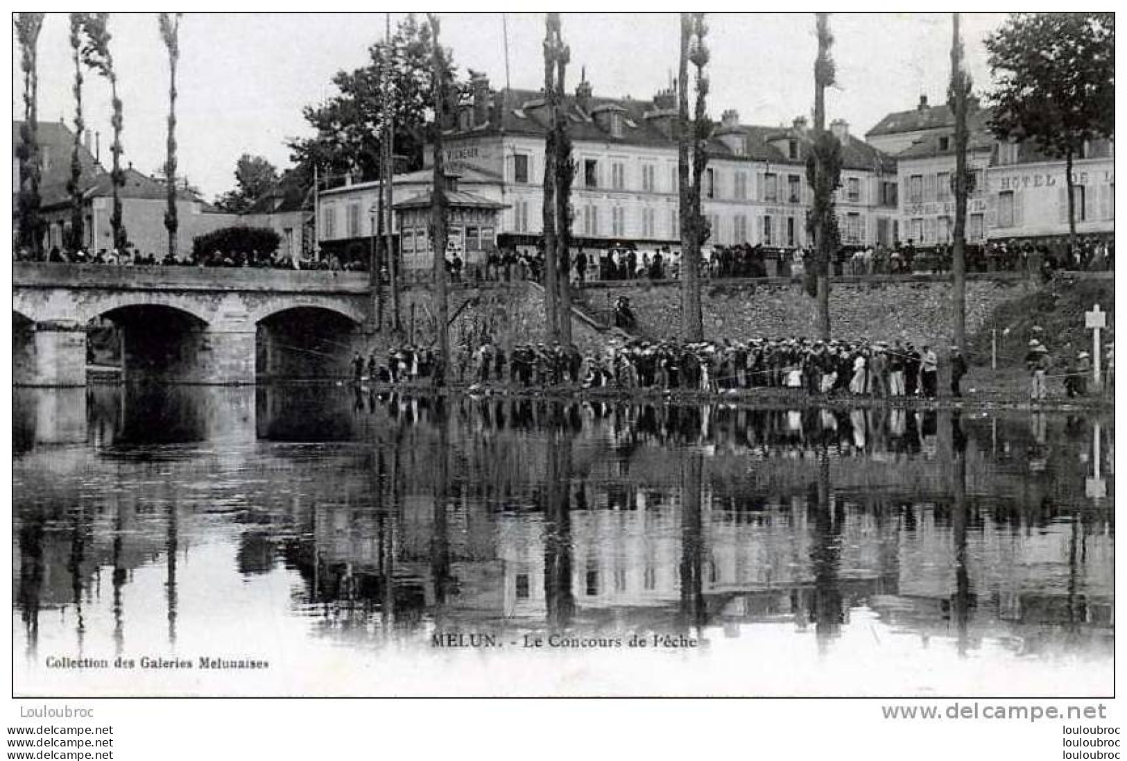 77 MELUN LE CONCOURS DE PECHE COLL DES GALERIES MELUNAISES - Melun