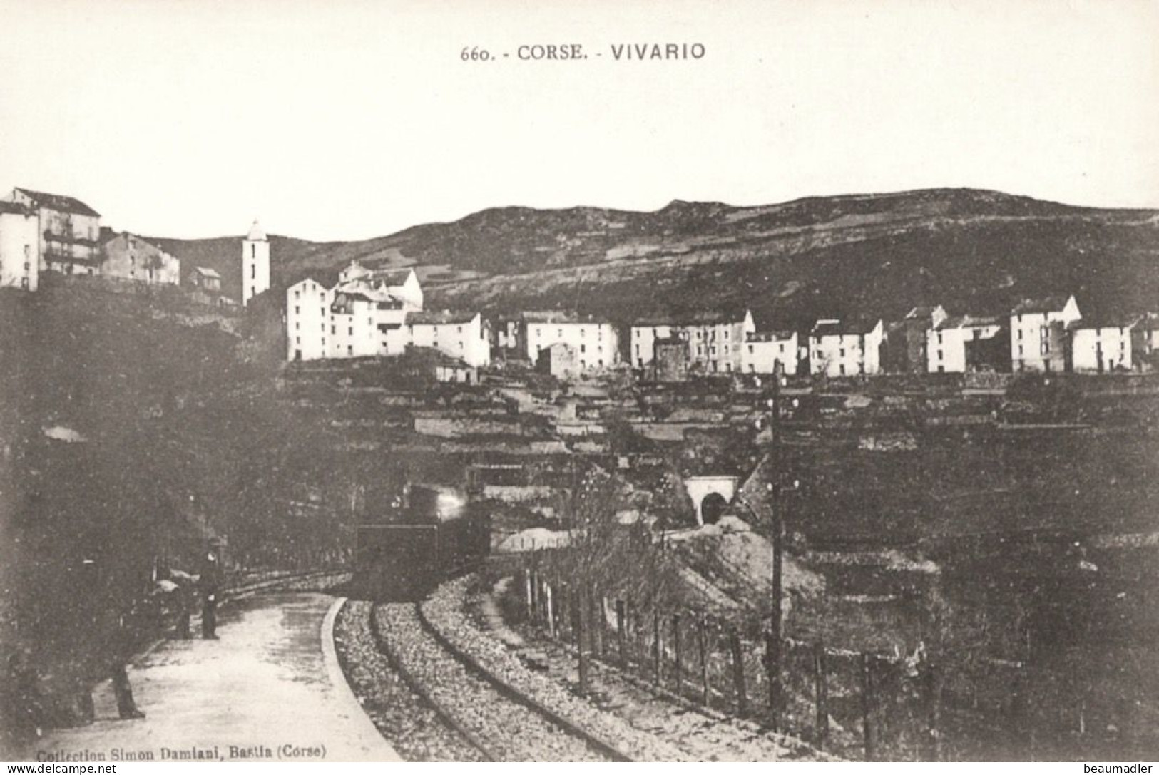 Corse Vivario En Fait Gare De Venaco Avec Train - Other & Unclassified