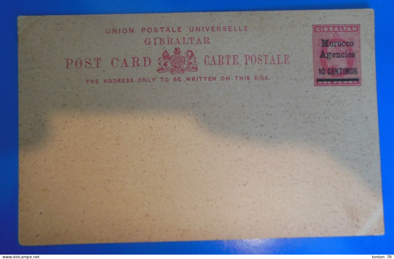 ENTIER POSTAL SUR CARTE POSTALE    -   MAROC - Covers & Documents