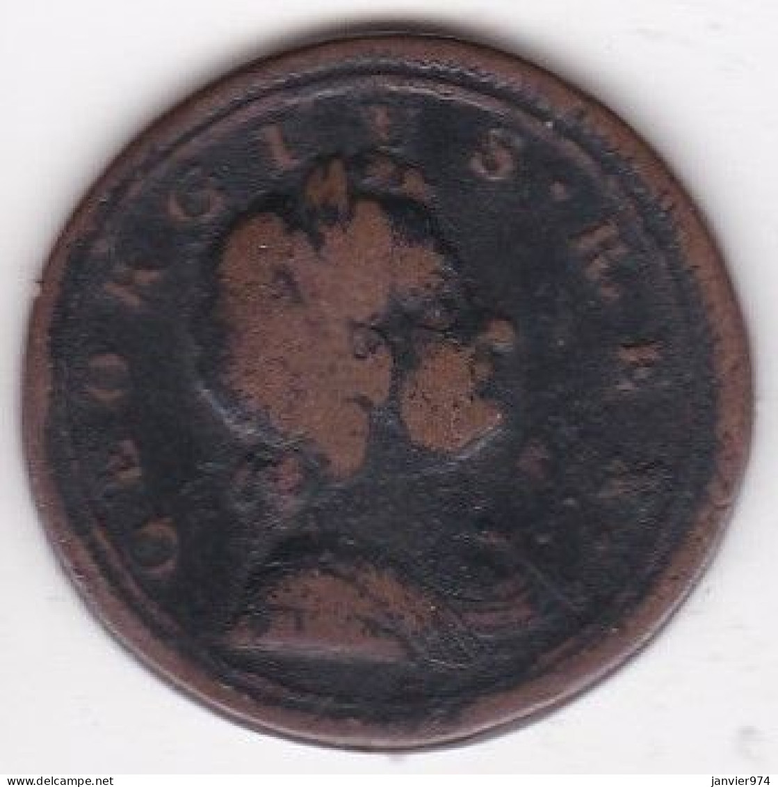Grande Bretagne. Half Penny 1720, George I, En Cuivre, KM# 549, - B. 1/2 Penny
