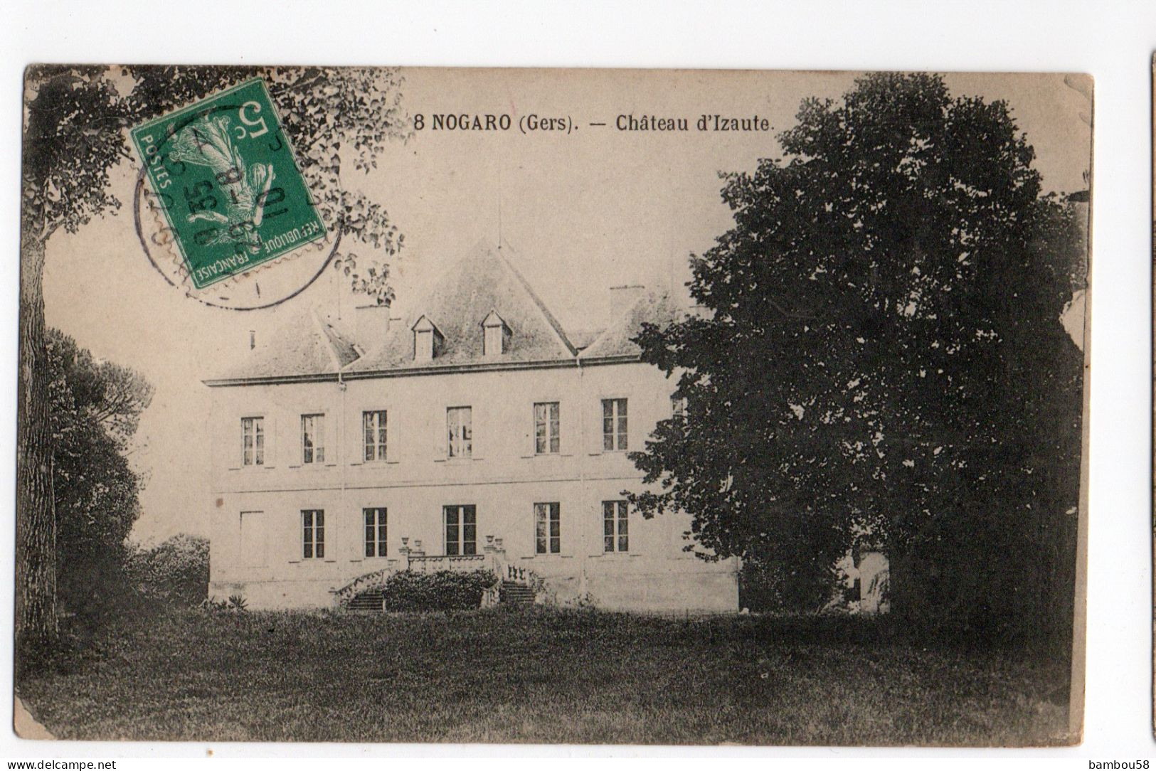 NOGARO * GERS * CHATEAU D'IZAUTE * Carte N° 8 - Nogaro