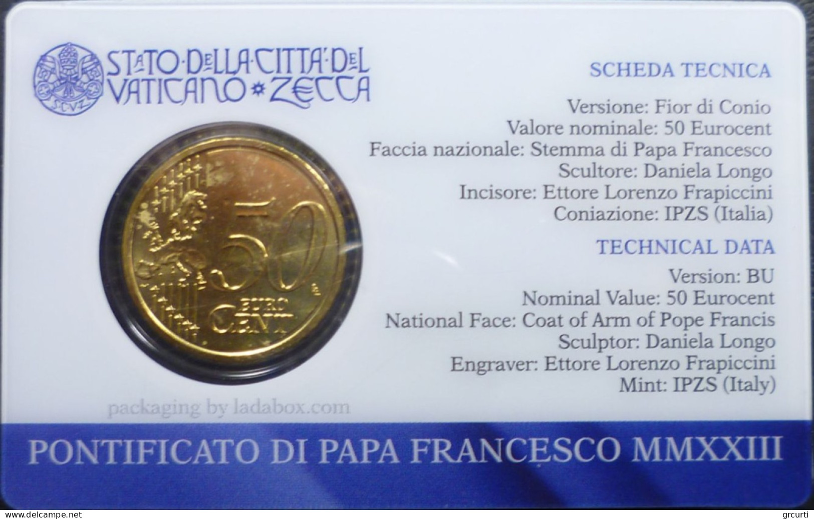 Vaticano - 50 Centesimi 2023 - Coincard N. 14 - UC# 6 - Vatikan