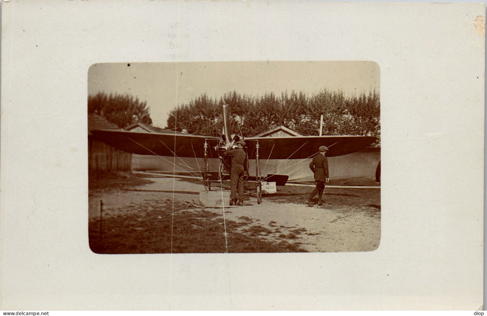 CP Carte Photo D&#039;&eacute;poque Photographie Vintage Avion Aviation  - Aviazione