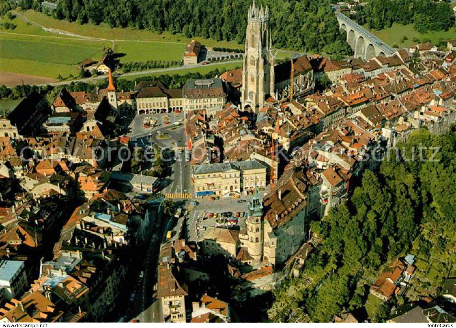 12745157 Fribourg FR Fliegeraufnahme Fribourg - Sonstige & Ohne Zuordnung