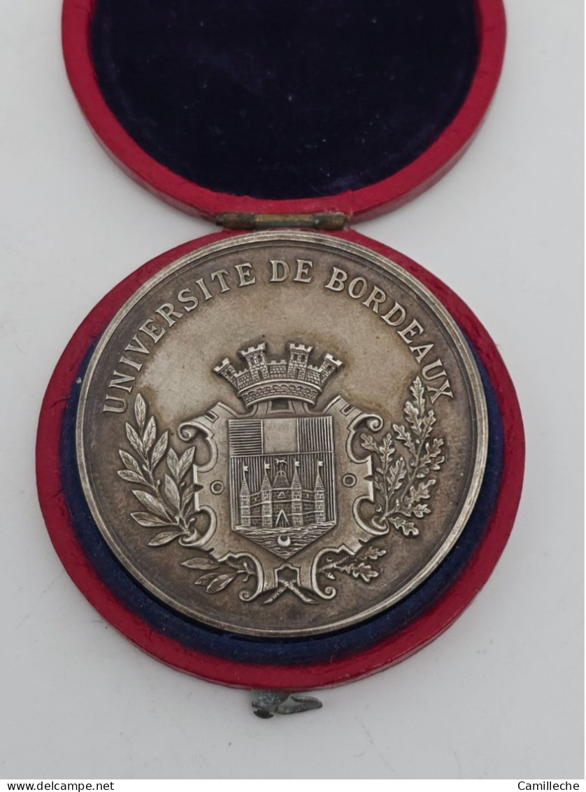 Université De Bordeaux Médaille Jeton 1899 - Professionals/Firms