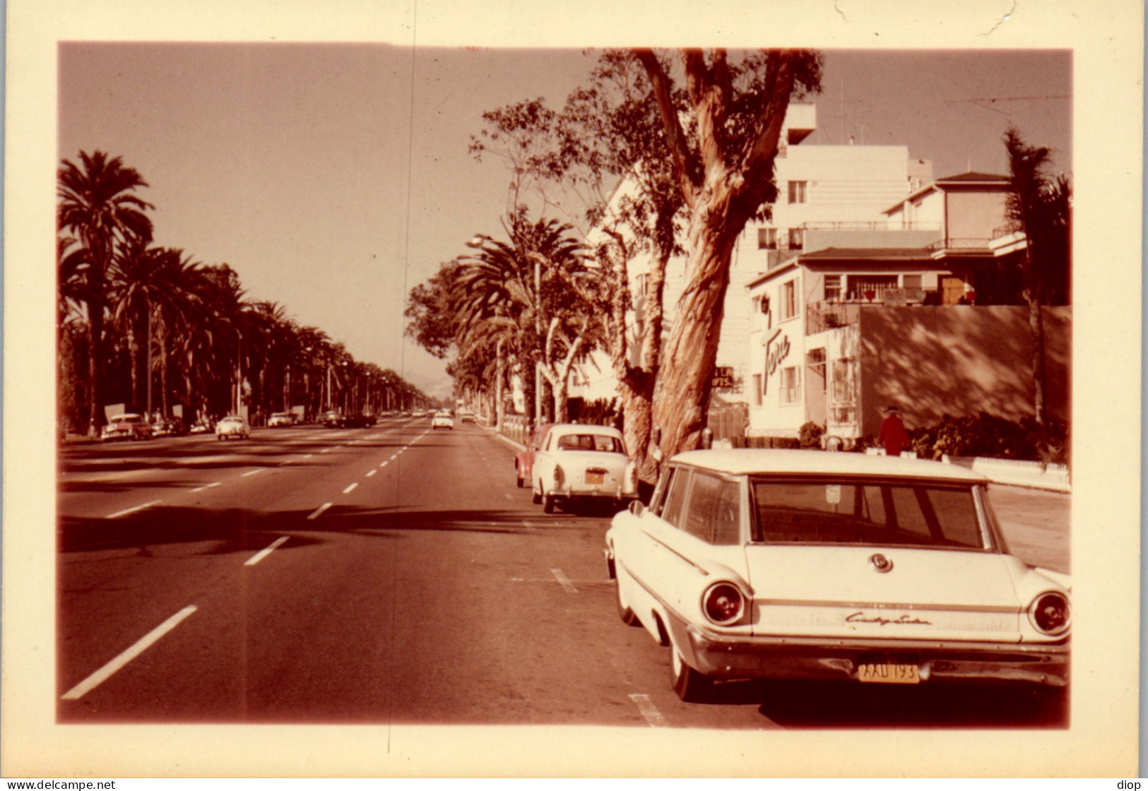 Photographie Photo Vintage Snapshot Amateur Automobile Voiture Auto  - Automobiles