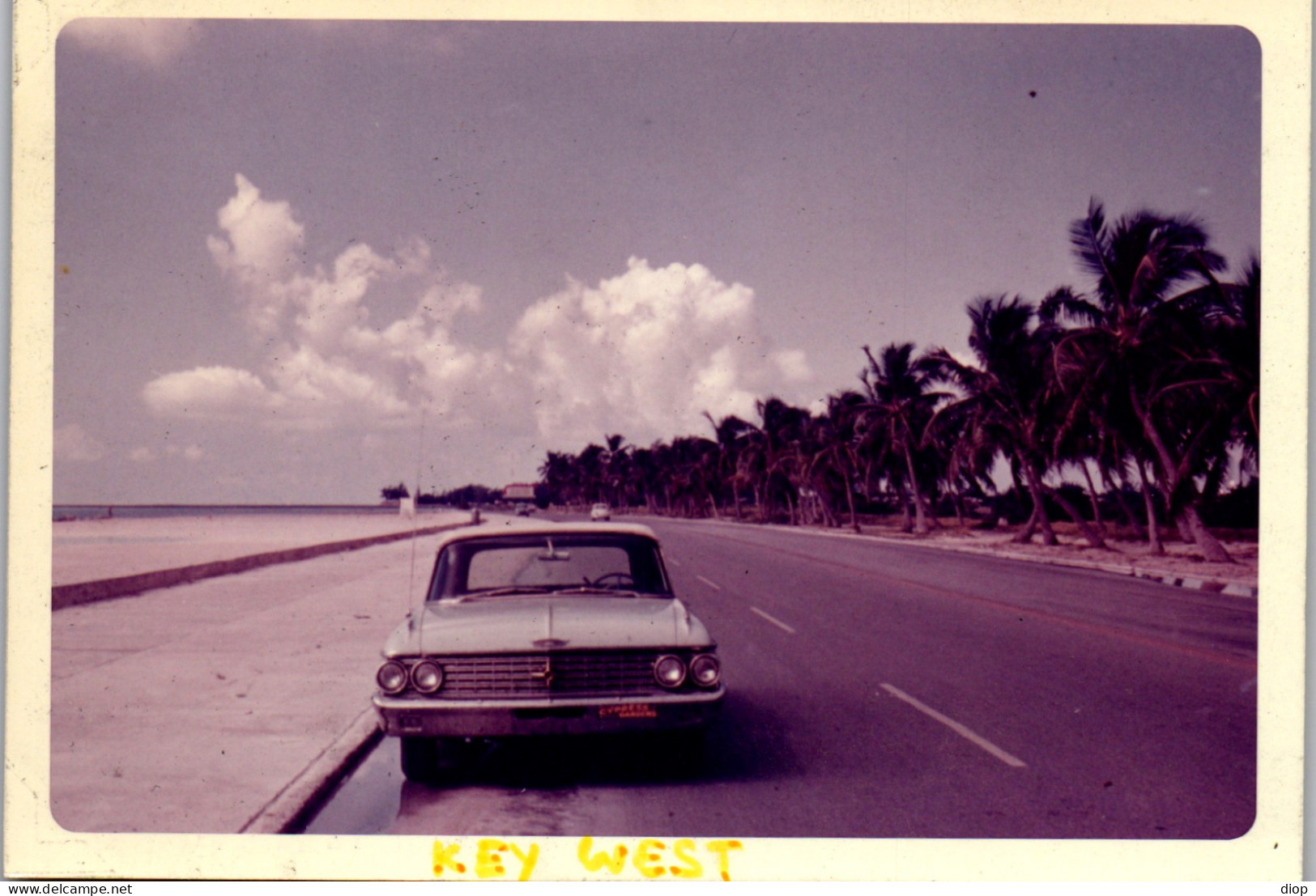 Photographie Photo Vintage Snapshot Amateur Automobile Voiture Auto  - Automobiles