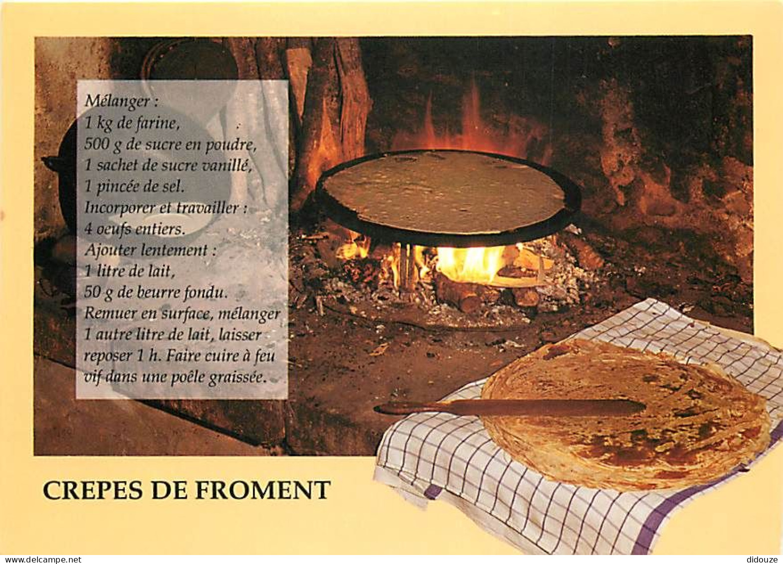 Recettes De Cuisine - Crêpes De Froment - Carte Neuve - Gastronomie - CPM - Voir Scans Recto-Verso - Recettes (cuisine)