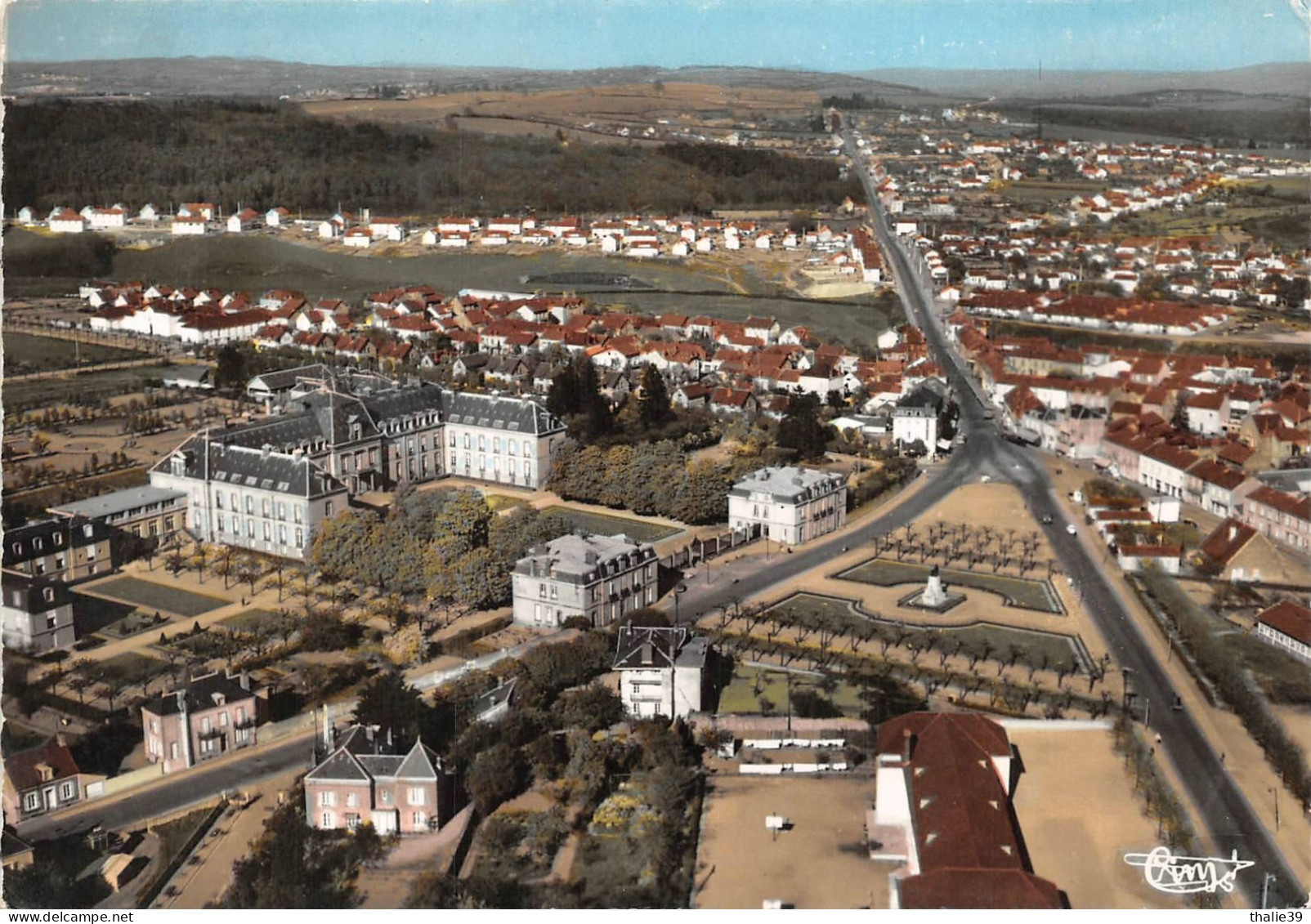 Le Creusot Vue Aérienne Cim Hôtel Dieu - Le Creusot