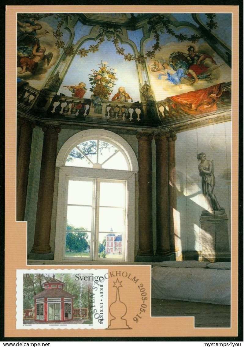 Mk Sweden Maximum Card 2003 MiNr 2359 | Garden Follies. Godegård Manor Folly, Östergotland #max-0066 - Maximum Cards & Covers