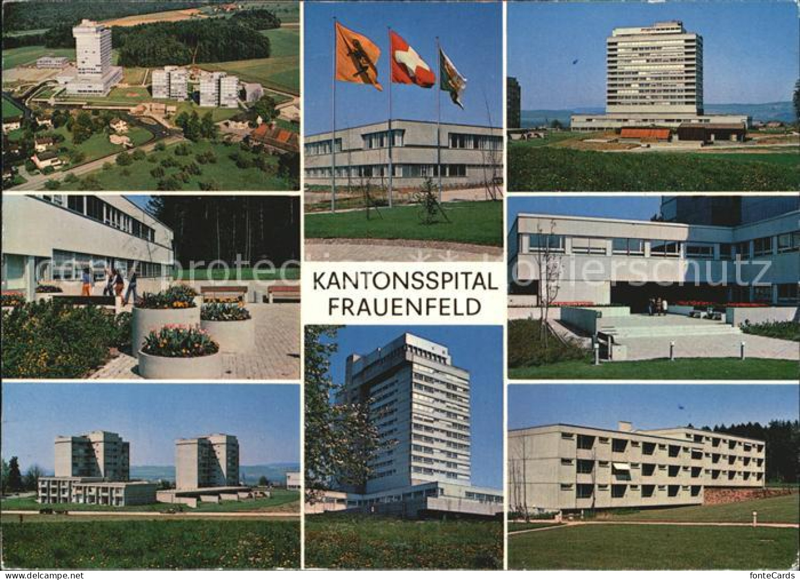 12588337 Frauenfeld Teilansichten Kantonsspital Flaggen Frauenfeld - Other & Unclassified