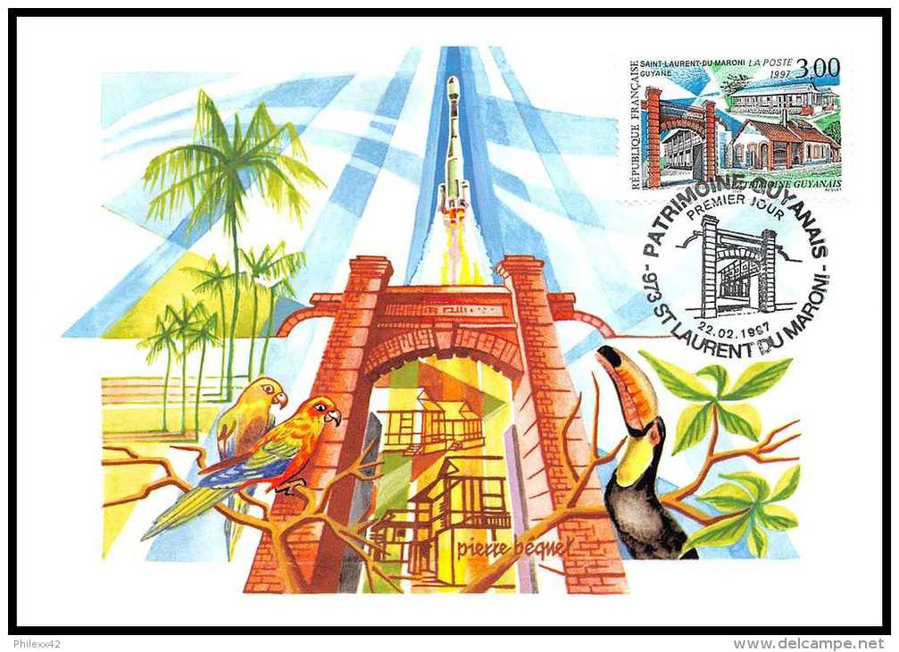 4872/ Carte Maximum France N°3048 Patrimoine Guyanais. Saint Laurent-du-Maroni Guyane - 1990-1999