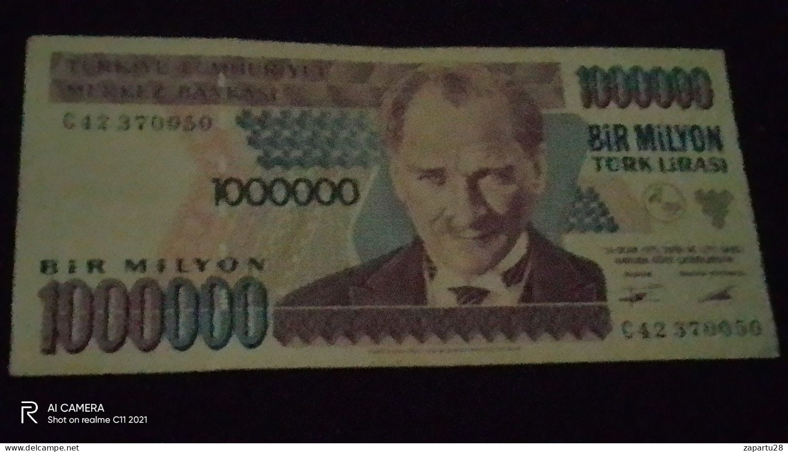 TÜRKİYE -   1000000 TL -    C42      XF - Turchia