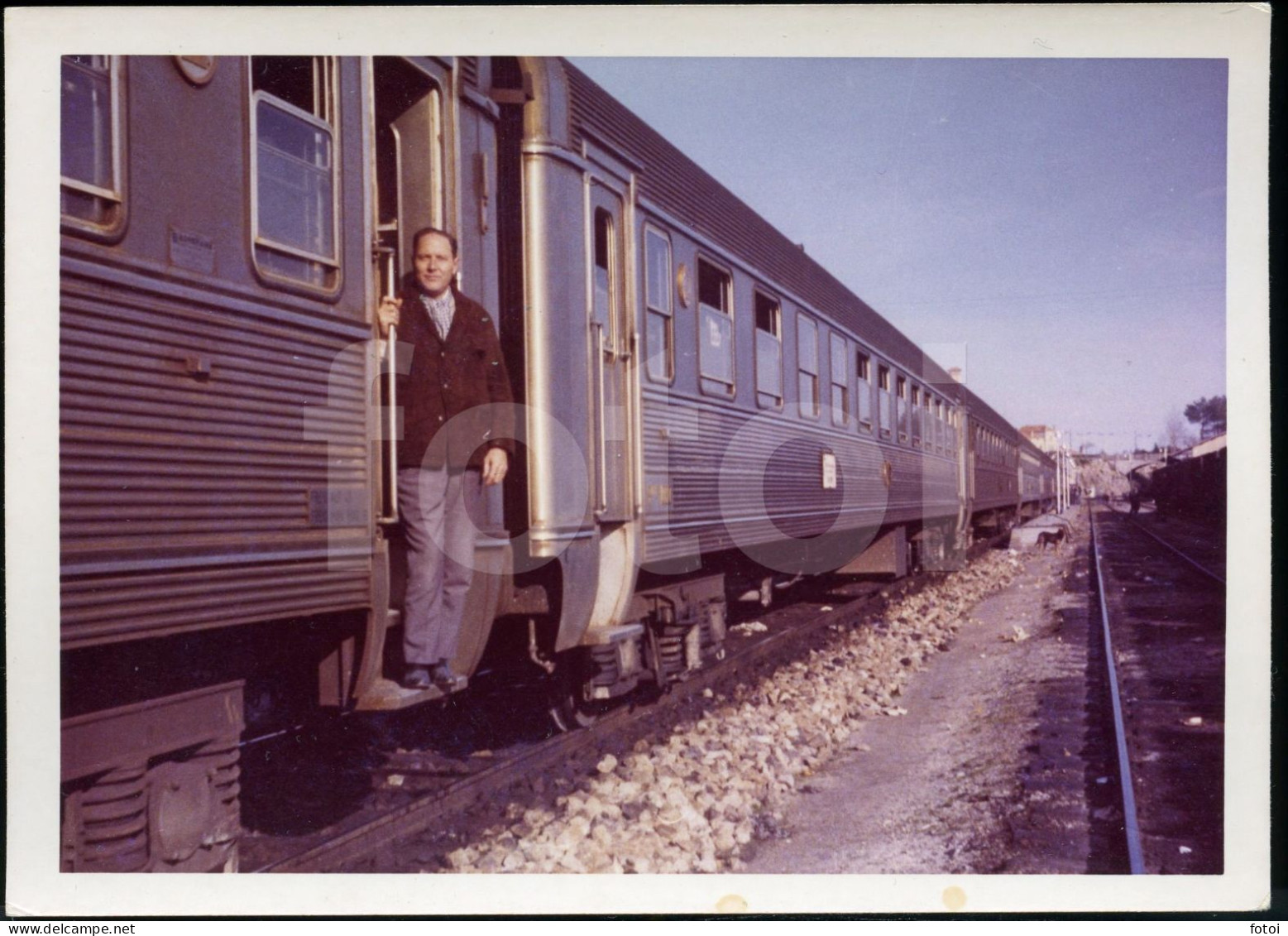 2 PHOTOS SET 60s AMATEUR PHOTO FOTO COMBOIO CP TRAIN PORTUGAL AT18 - Trains