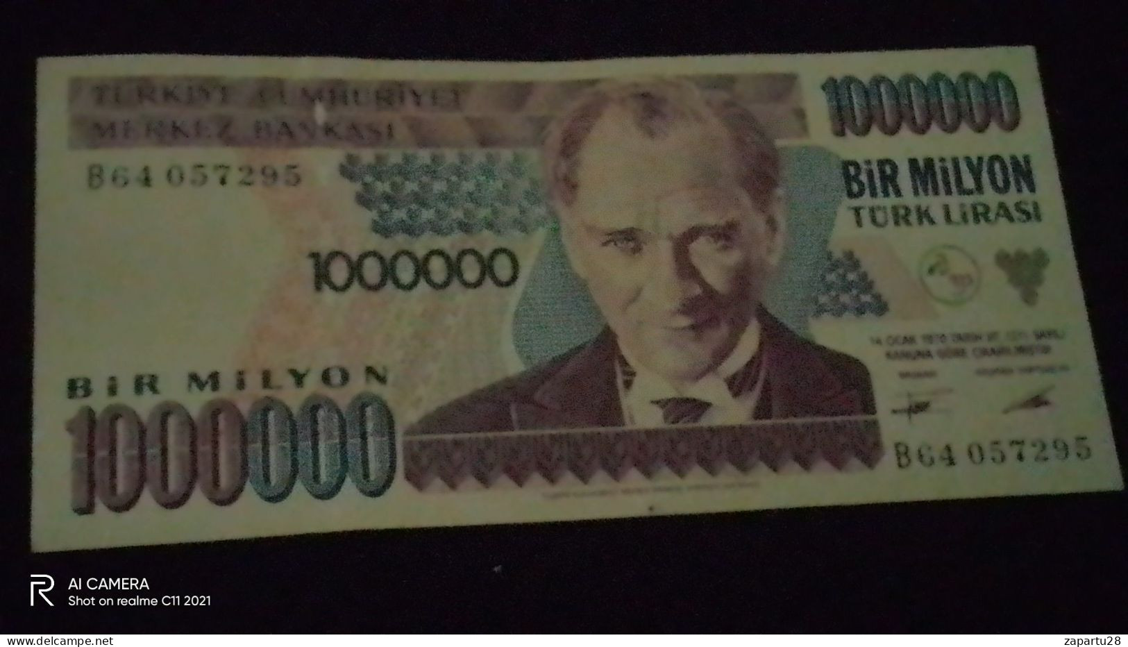 TÜRKİYE -   1000000 TL -    B64     XF - Turkey