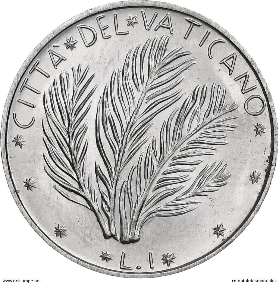 Vatican, Paul VI, 1 Lire, 1970 (Anno VIII), Rome, Aluminium, SPL+, KM:116 - Vaticaanstad