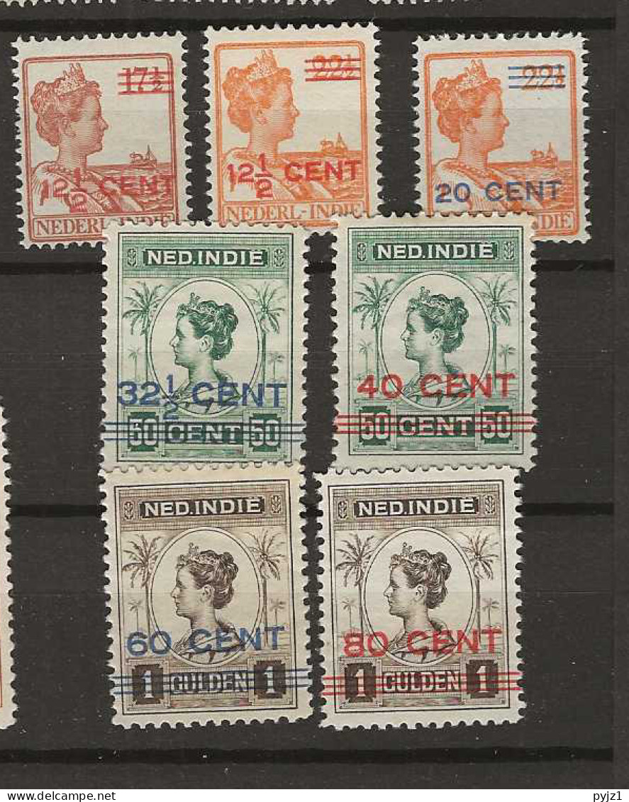 1921 MH Nederlands Indië NVPH 142-48 - Netherlands Indies