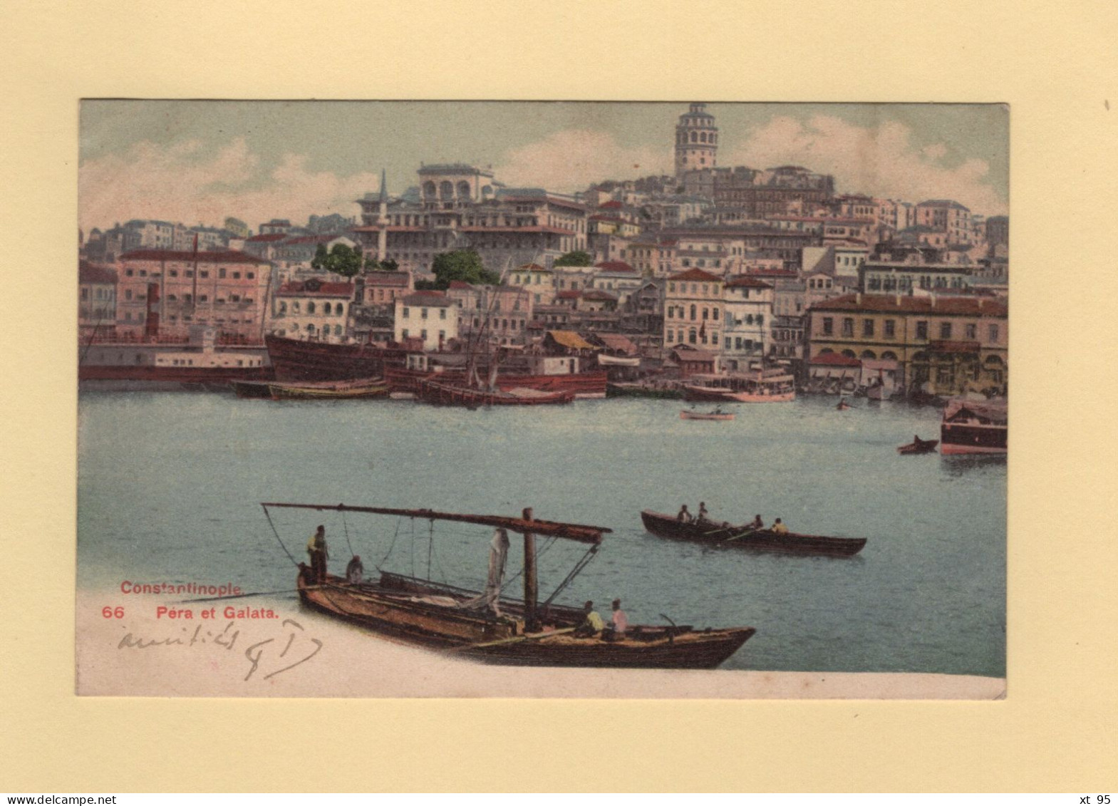 Type Blanc - Levant - Constantinople Galata - 1905 - Covers & Documents