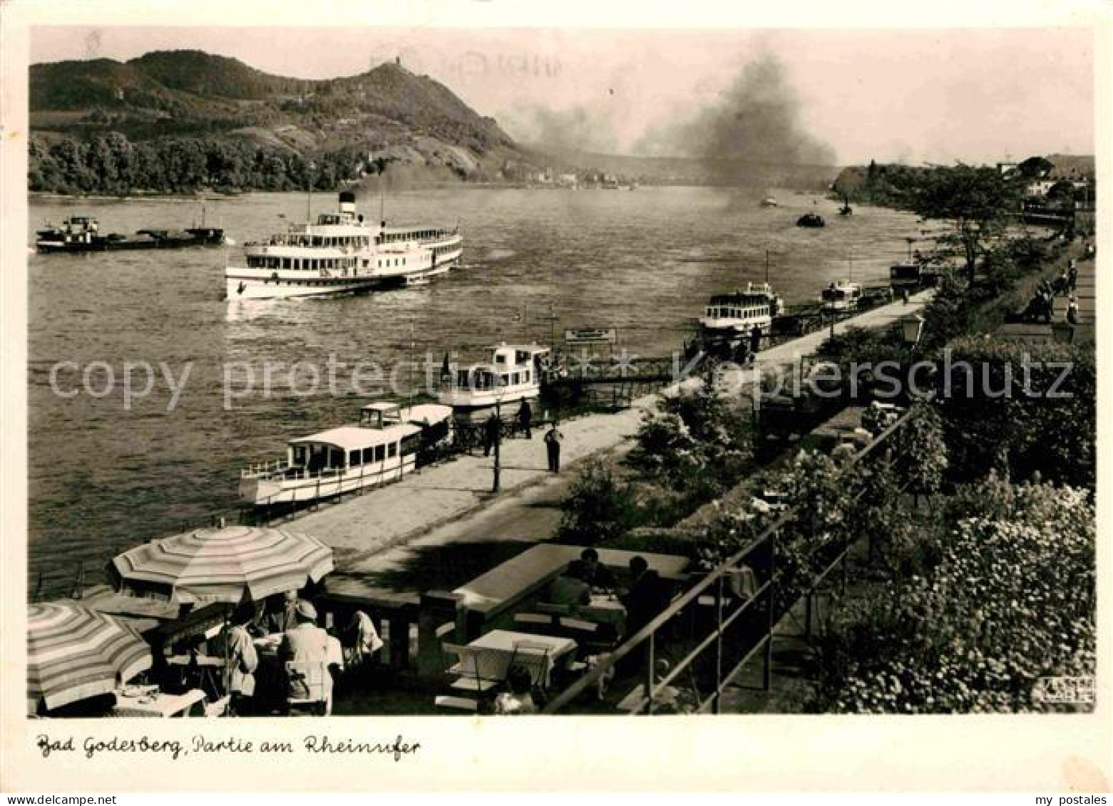 72770076 Bad Godesberg Rheinufer Mit Personenschiffen Bad Godesberg - Bonn