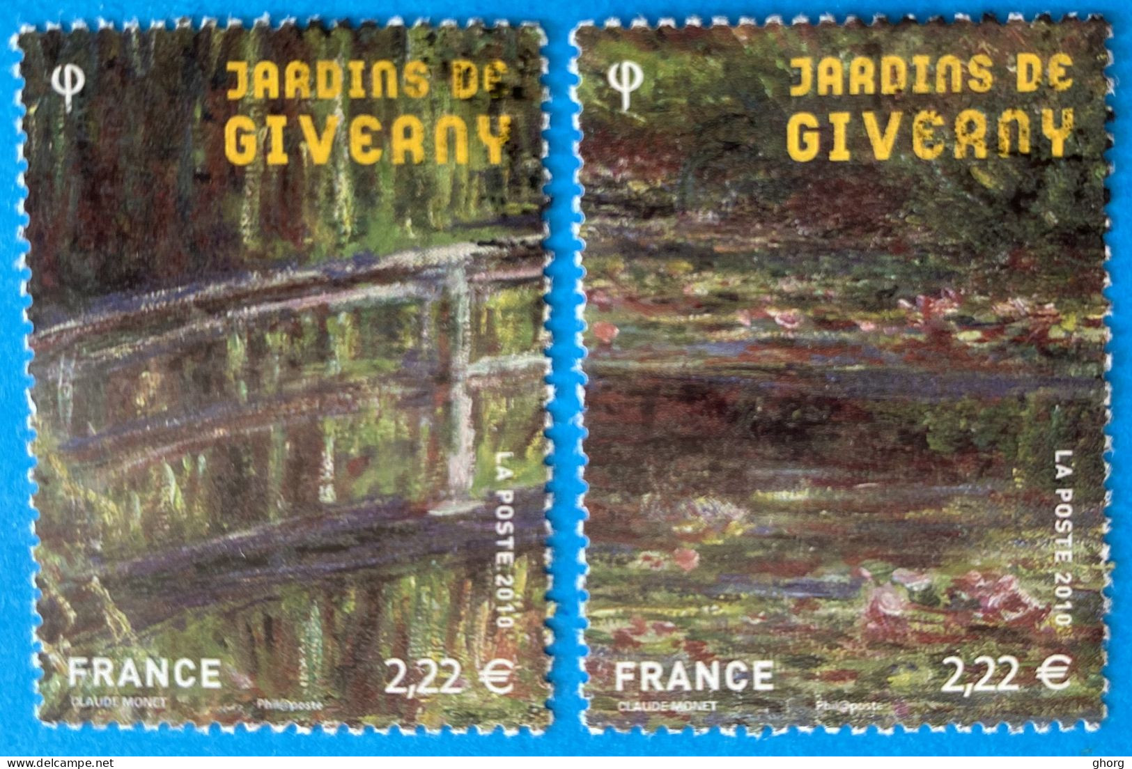 France 2010 : Jardins De France, Les Jardins De Giverny N° 4479 à 4480 Oblitéré - Used Stamps