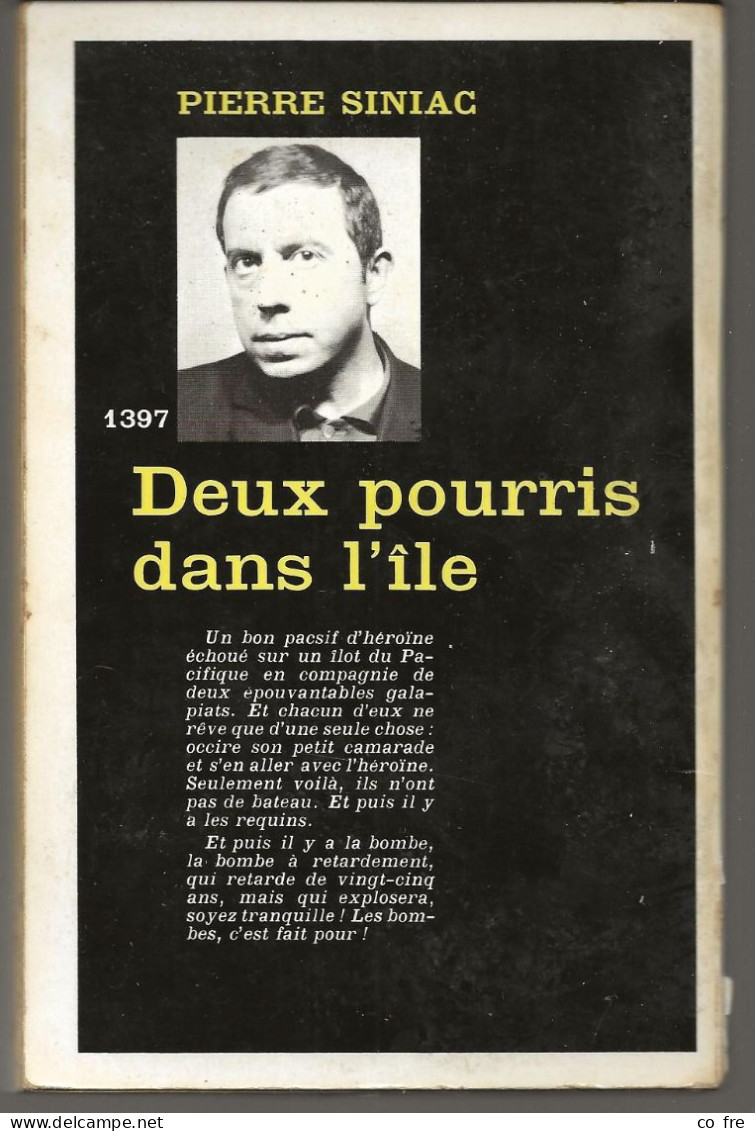 SÉRIE NOIRE N°1397 "Deux Pourris Dans L'île" Pierre Siniac 1ère édition 1971 (voir Description) - Série Noire