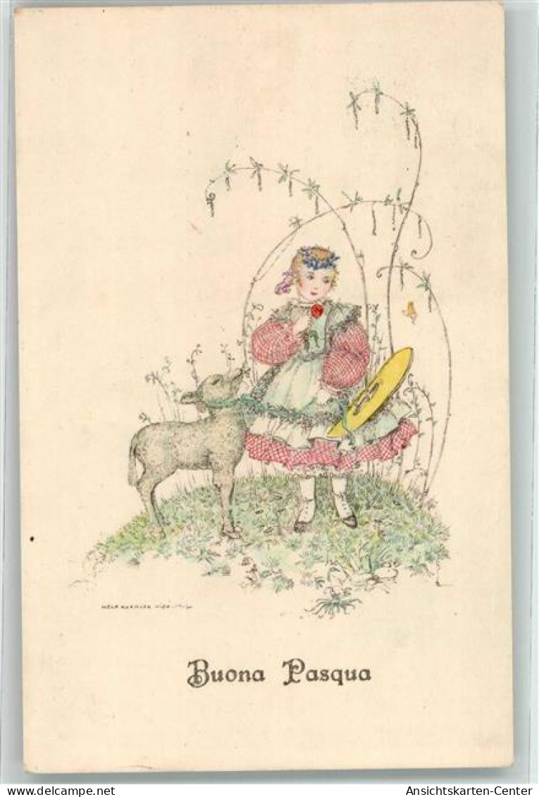 13626809 - Ostern Glueckwunsch Maedchen Lamm BKW I Nr 4686-3 - Koehler, Mela