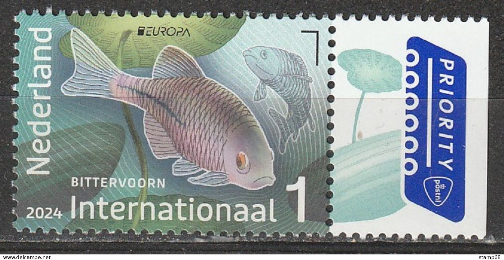 Nederland NVPH 2024 Onderwaternatuur Bittervoorn 2024 MNH Postfris Europa Fish Bitterling - Ungebraucht