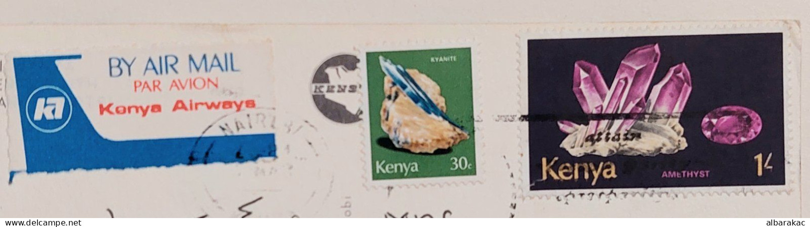 Kenya -  Nairobi Hotel Panafric, Stamp Crystals Used Air Mail 1980 - Kenia