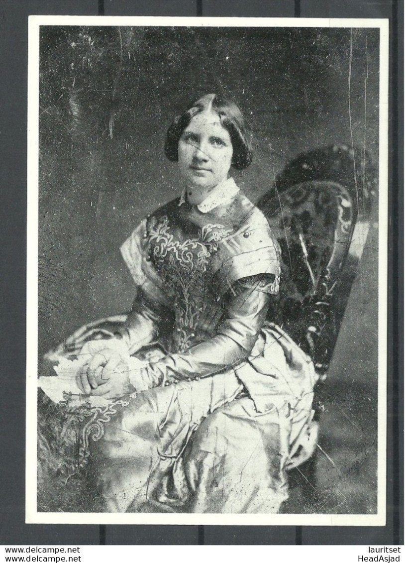 Opera Singer Jenny Lind "Swedish Nightingale", Photograph From Ca. 1850, Post Card Printed In USA, Unused - Zangers En Musicus