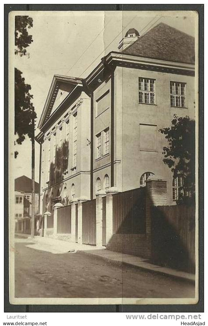 Estonia Estonie Estland Haapsalu Hapsal Humanitarisches Gymnasium Photokarte O. Haidak In Narva 1929 - Estland