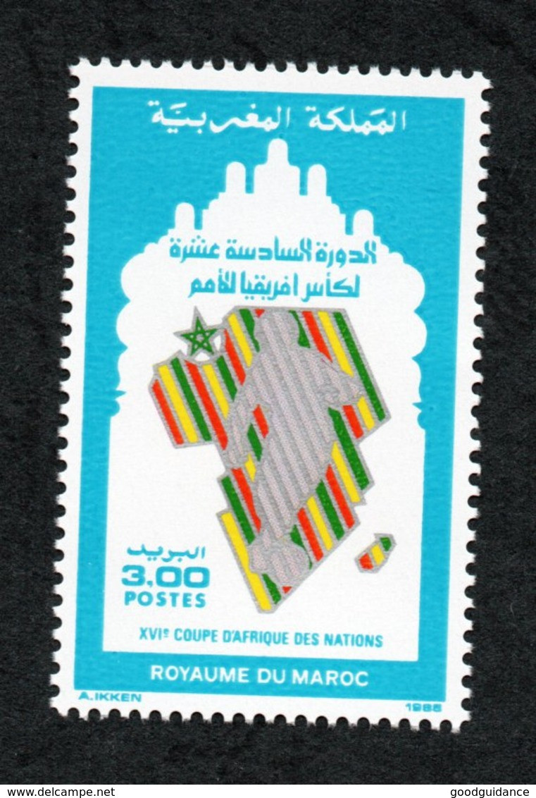 1988 - Maroc - 16ème  Coupe D'Afrique Des Nations De Football - Emission Complète 1v.MNH** - Africa Cup Of Nations