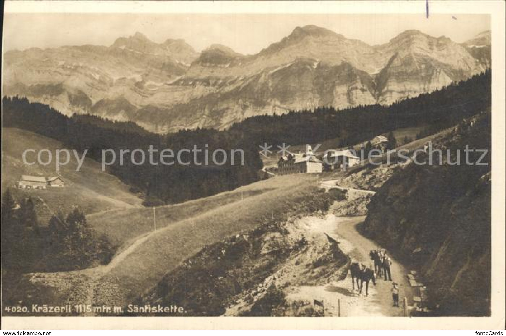 12317957 Schwaegalp AR Alpenkurhaus Kraezerli Mit Saentiskette Appenzeller Alpen - Sonstige & Ohne Zuordnung