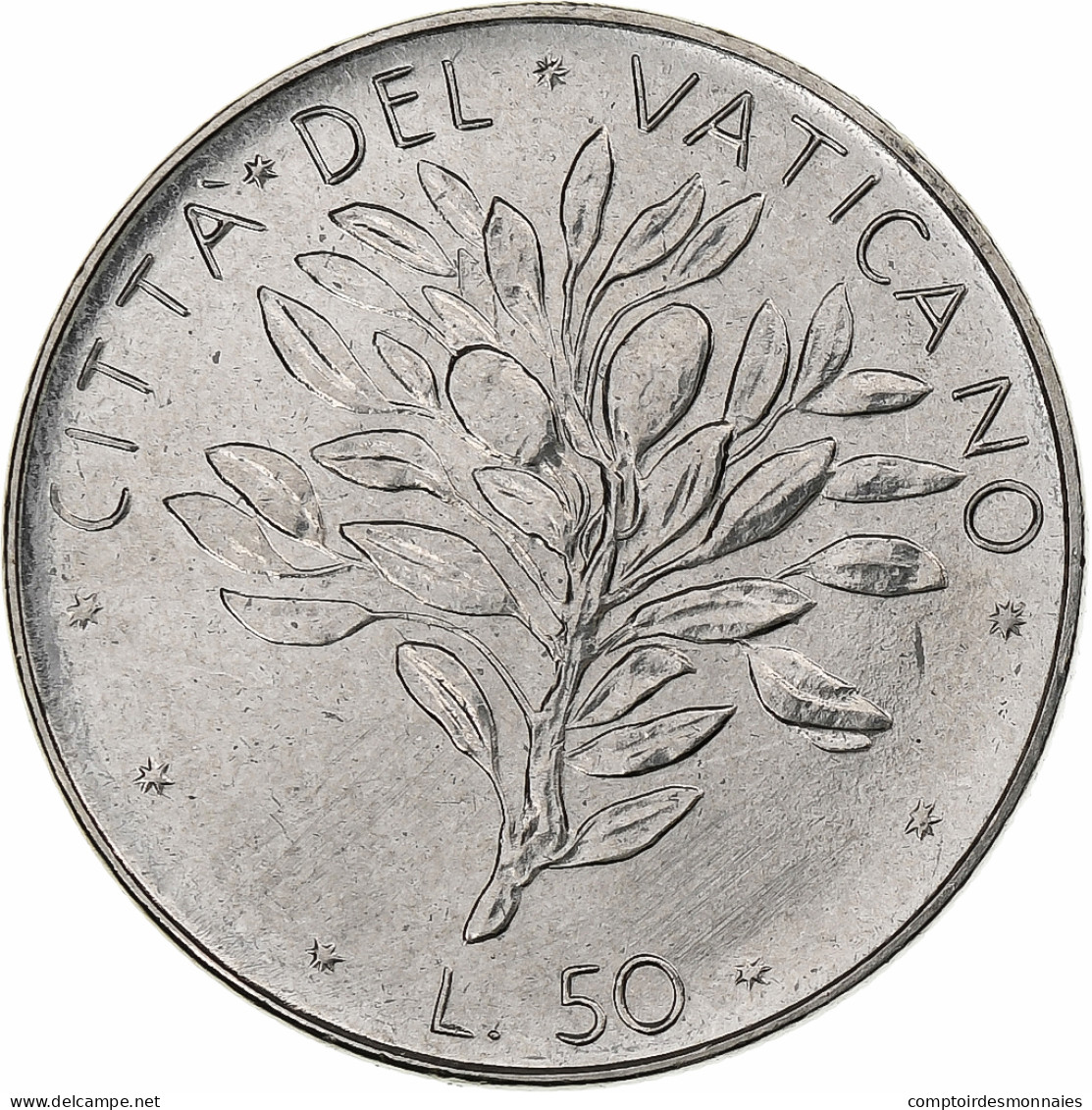 Vatican, Paul VI, 50 Lire, 1971 (Anno IX), Rome, Acier Inoxydable, SPL+, KM:121 - Vaticaanstad