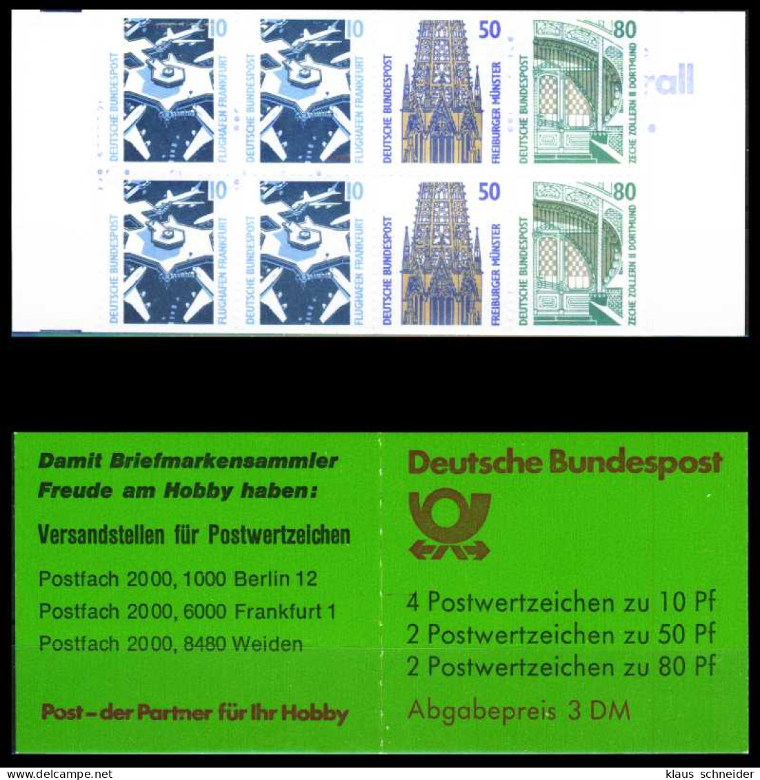 BRD Nr MH 25au Postfrisch SA138F2 - Altri & Non Classificati