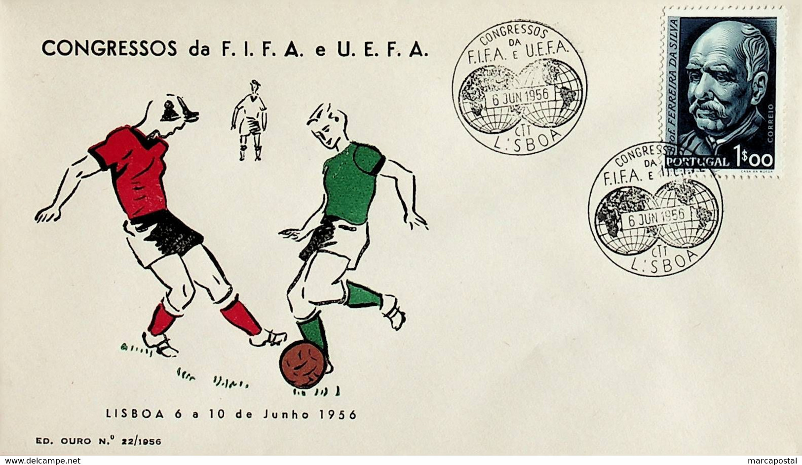 1956. Portugal. Congressos Da FIFA E Da UEFA - Sonstige & Ohne Zuordnung