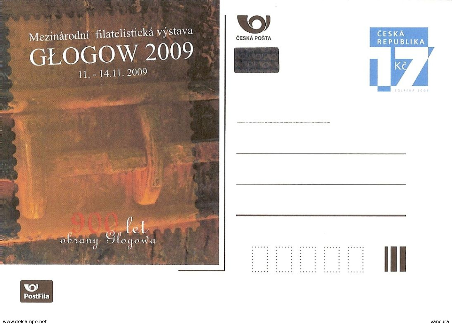 CDV A 171 Czech Republic Glogow Poland 2009 - Cartes Postales