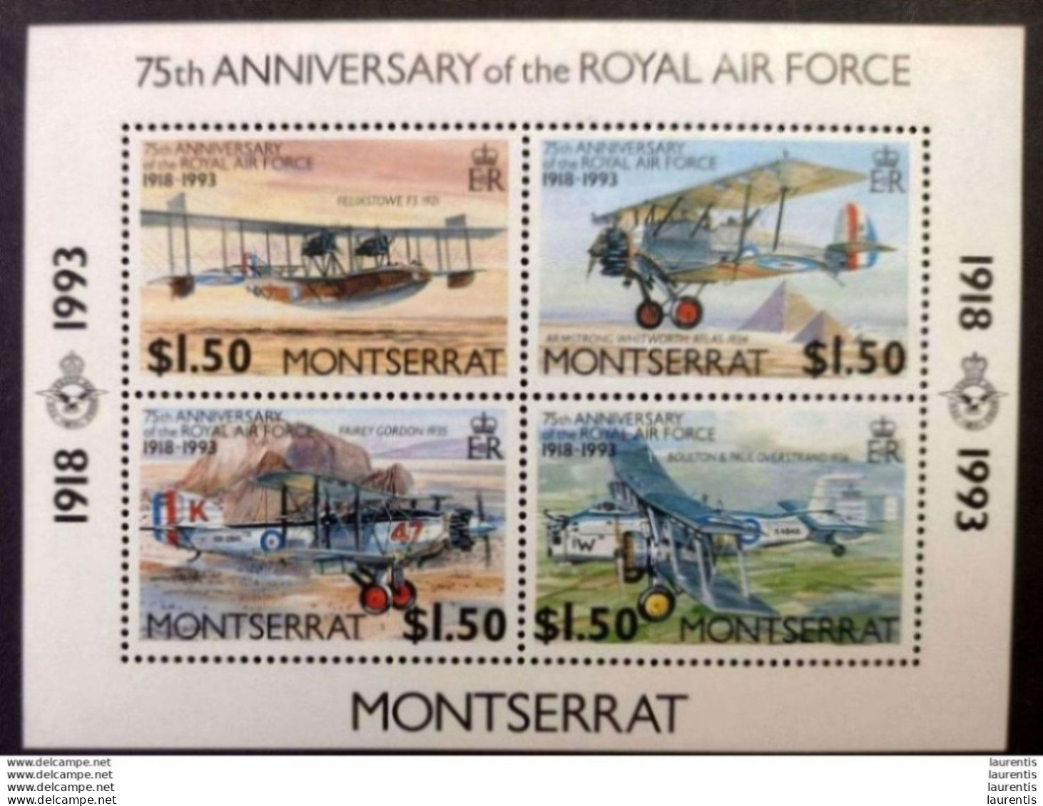 D630  Airplanes - Fighters - Avions - Monserrat Yv B 62 - MNH - 2,50 (12) - Flugzeuge