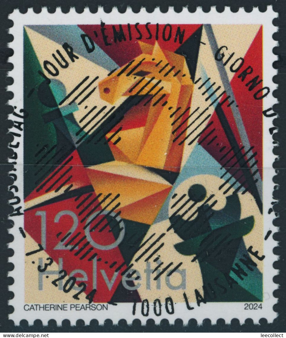 Suisse - 2024- Weltschachverband - Ersttag Voll Stempel ET - Oblitérés