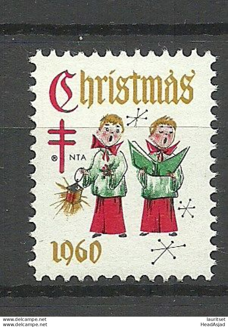 USA 1960 Christmas Noel Weihnachten Vignette Poster Stamp (*) - Weihnachten