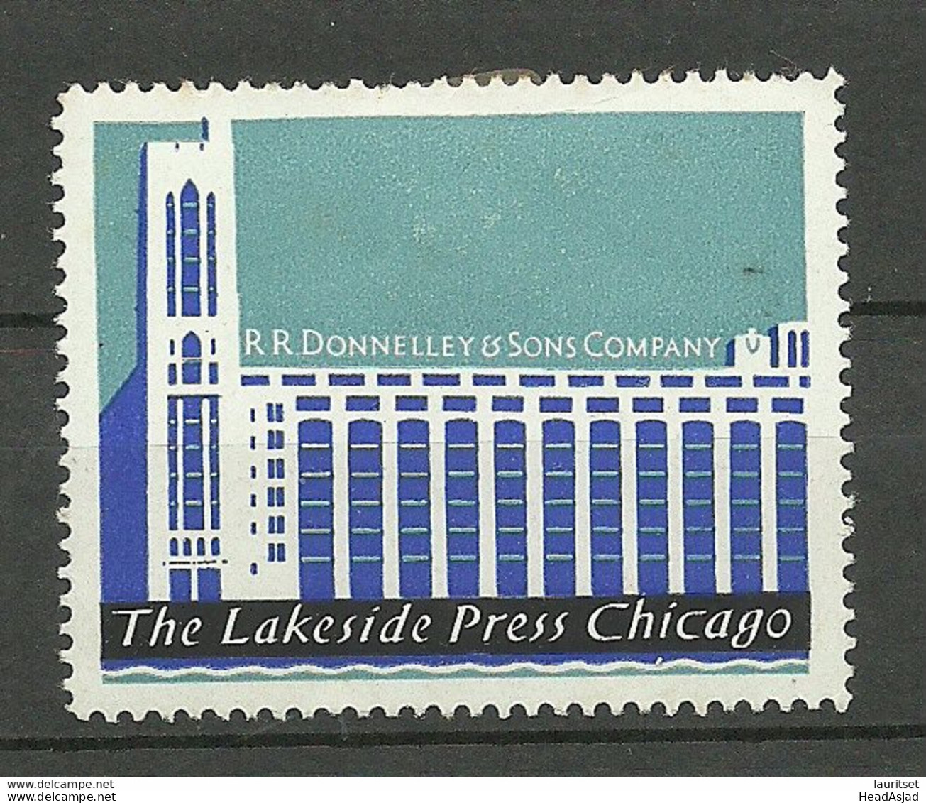 USA The Lakeside Press Chicago Vignette Advertising Stamp * - Vignetten (Erinnophilie)