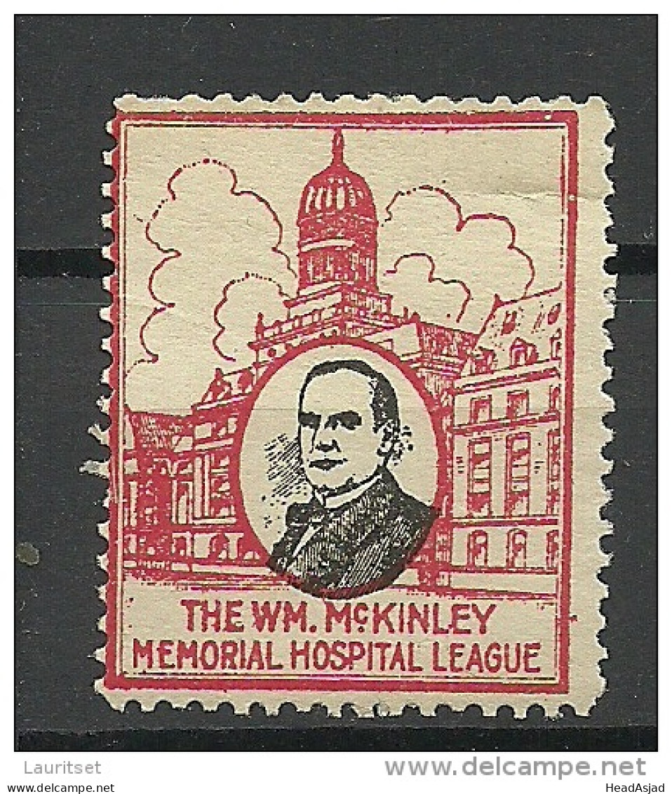 USA 1930ies Vignette McKinley Memorial Hospital League MNH - Erinnophilie