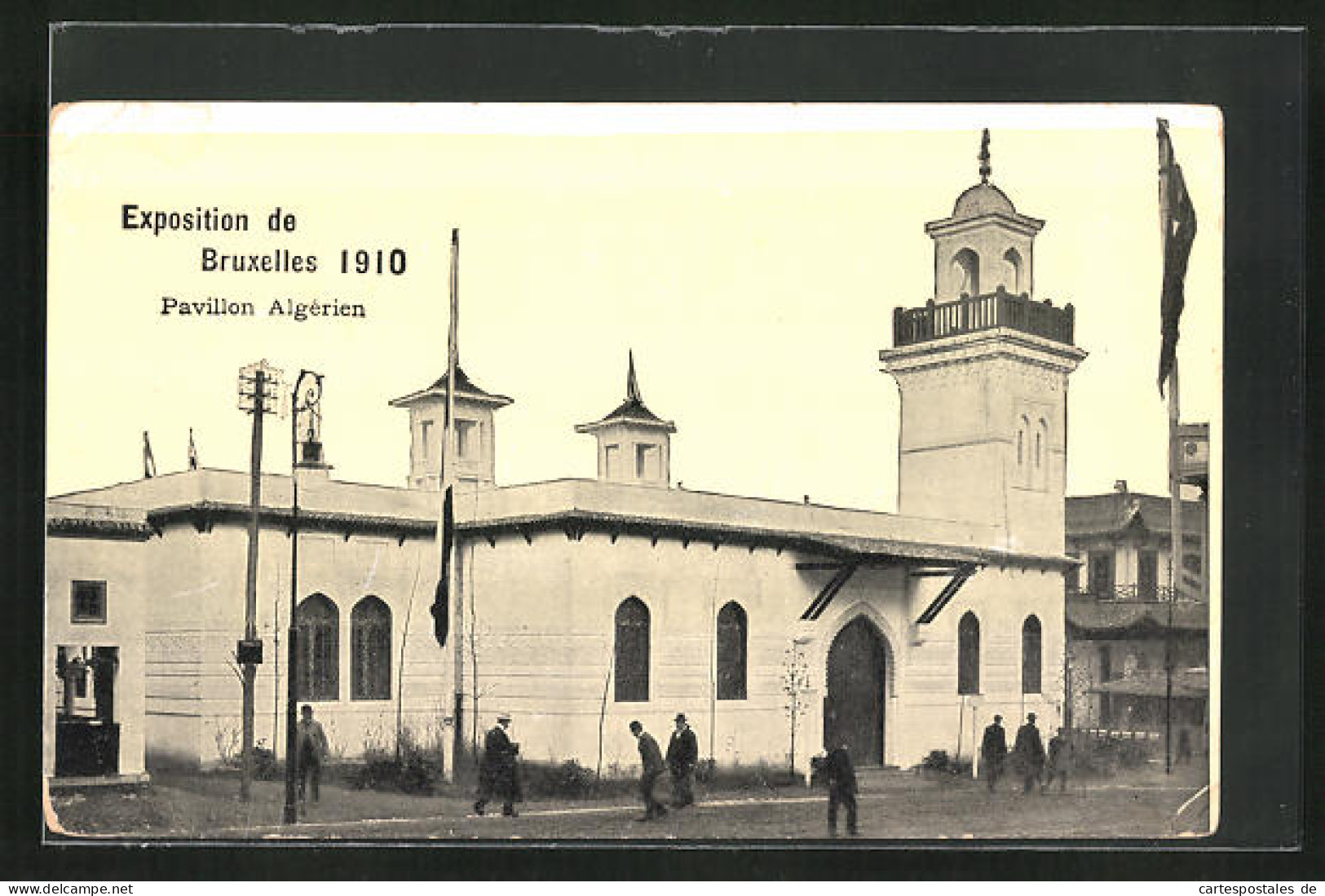 AK Bruxelles, Exposition 1910, Pavillon Algérien  - Exhibitions