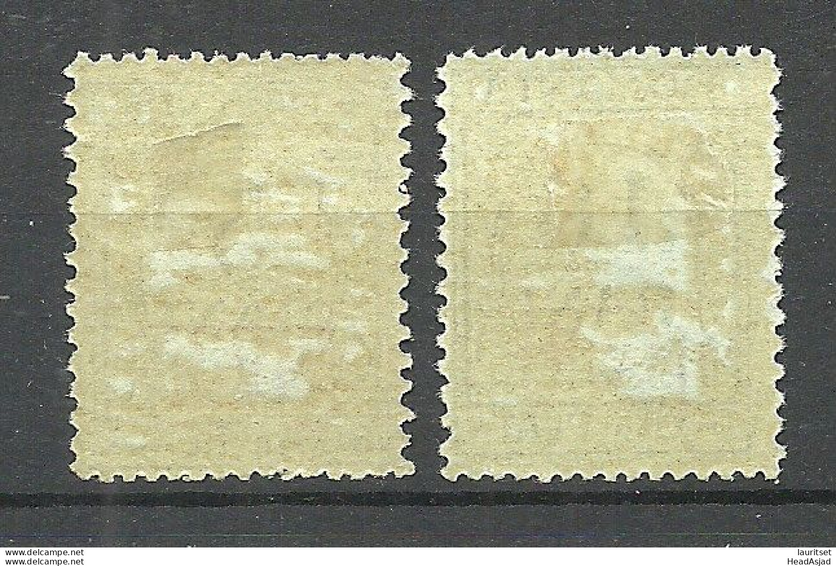 Deutsche Militärverwaltung In Romania Rumänien 1918 Michel 1 - 2 * Portomarken Postage Due - Ocupación 1914 – 18