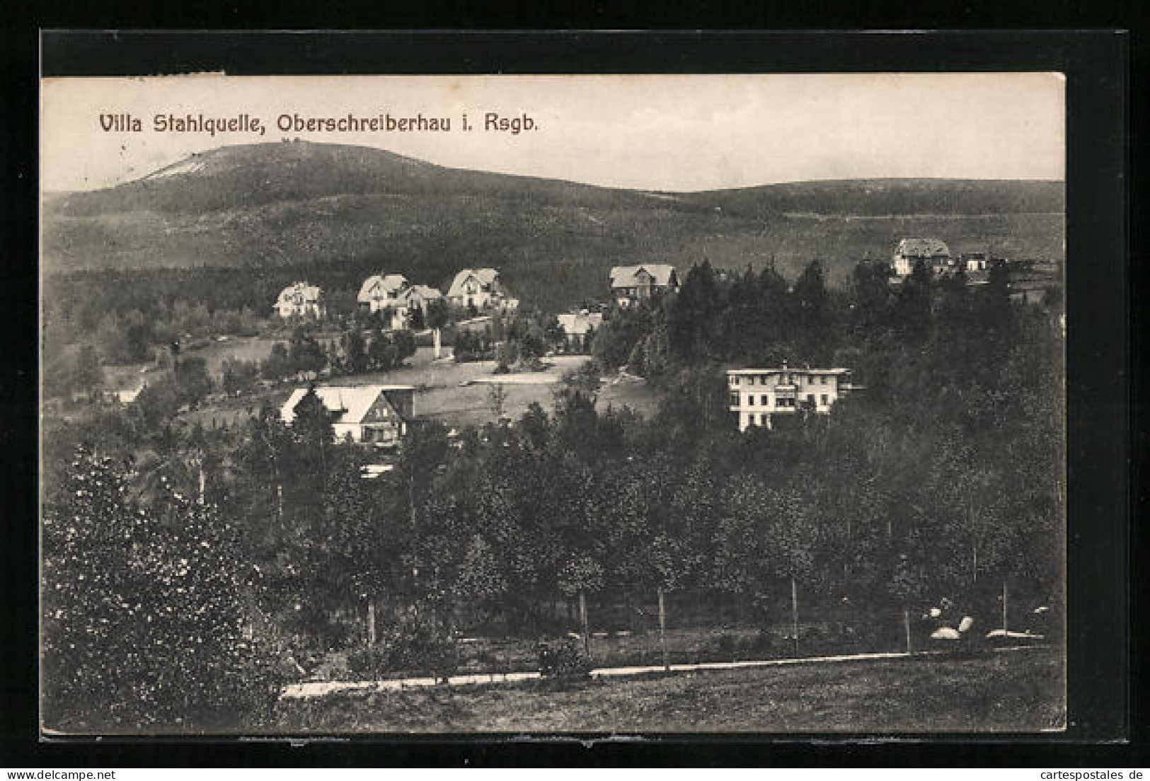 AK Schreiberhau I. Rsgb., Blick Auf Die Villa Stahlquelle  - Schlesien