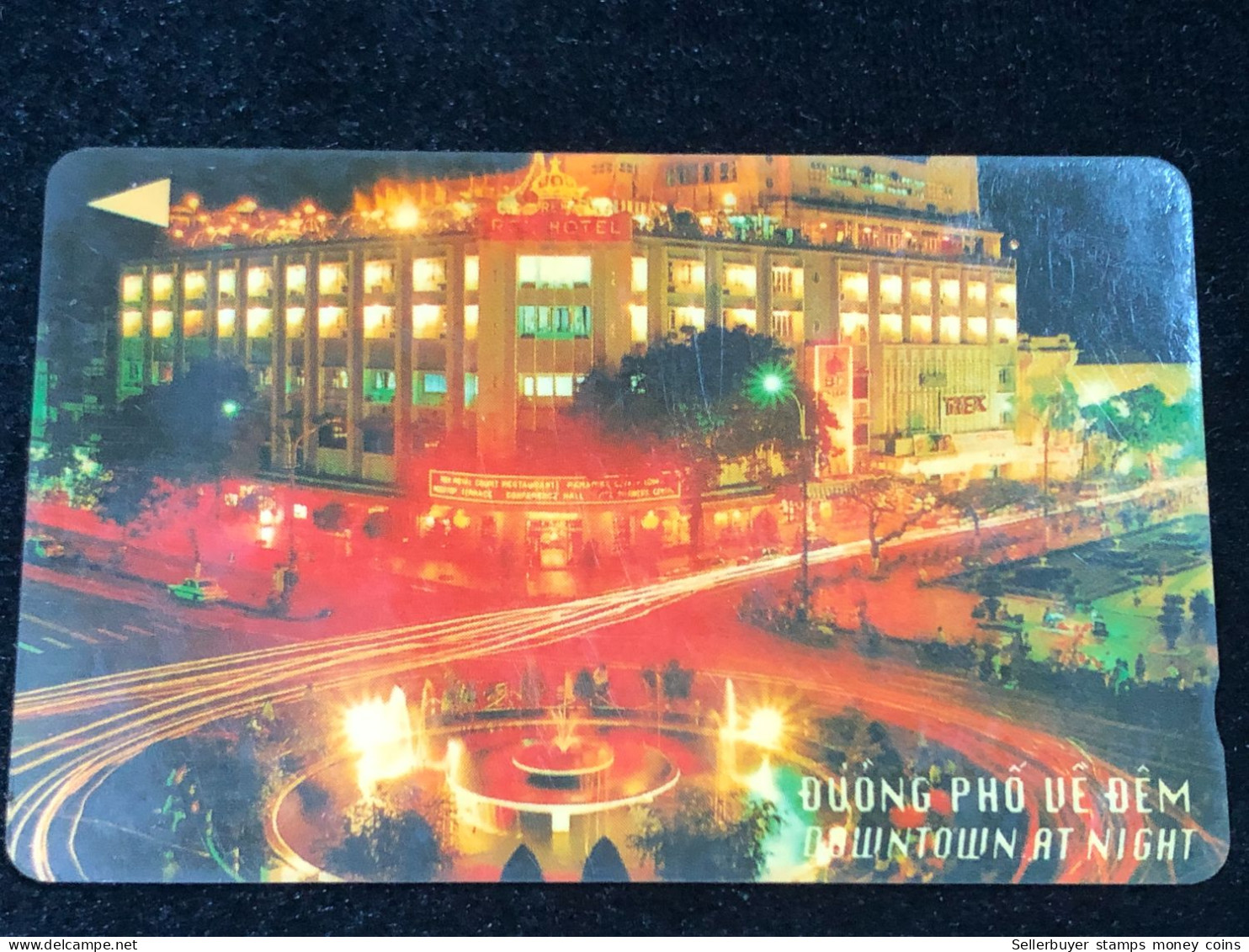 Card Phonekad Vietnam(downtown At Night 60 000dong-1996)-1pcs - Vietnam