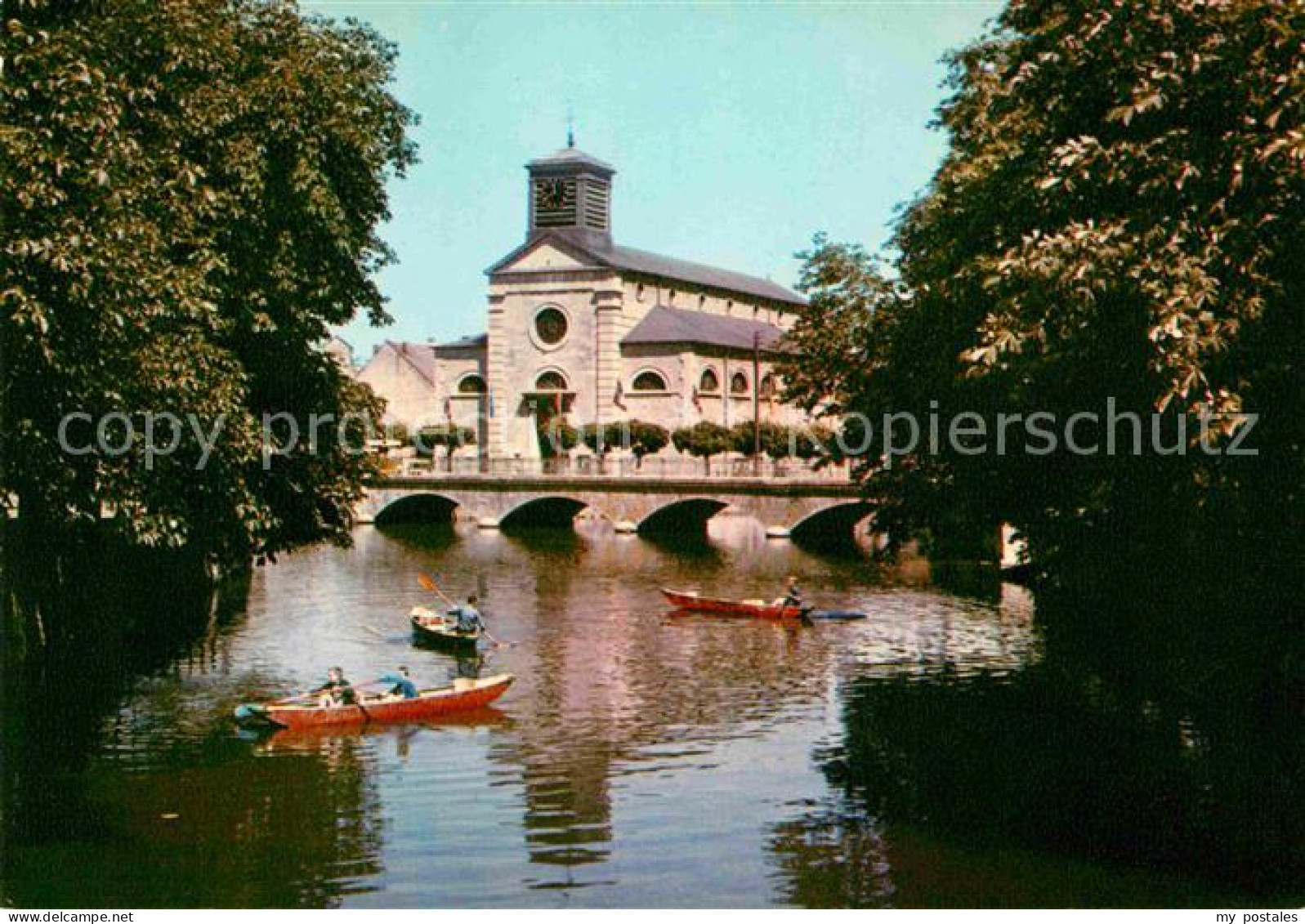 72749502 Nismes Eglise Pont Sur L'Eau Noire Canoe Nismes - Andere & Zonder Classificatie