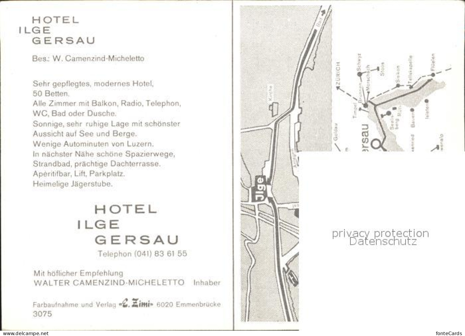 12605659 Gersau Vierwaldstaettersee Hotel Ilge  Gersau - Other & Unclassified