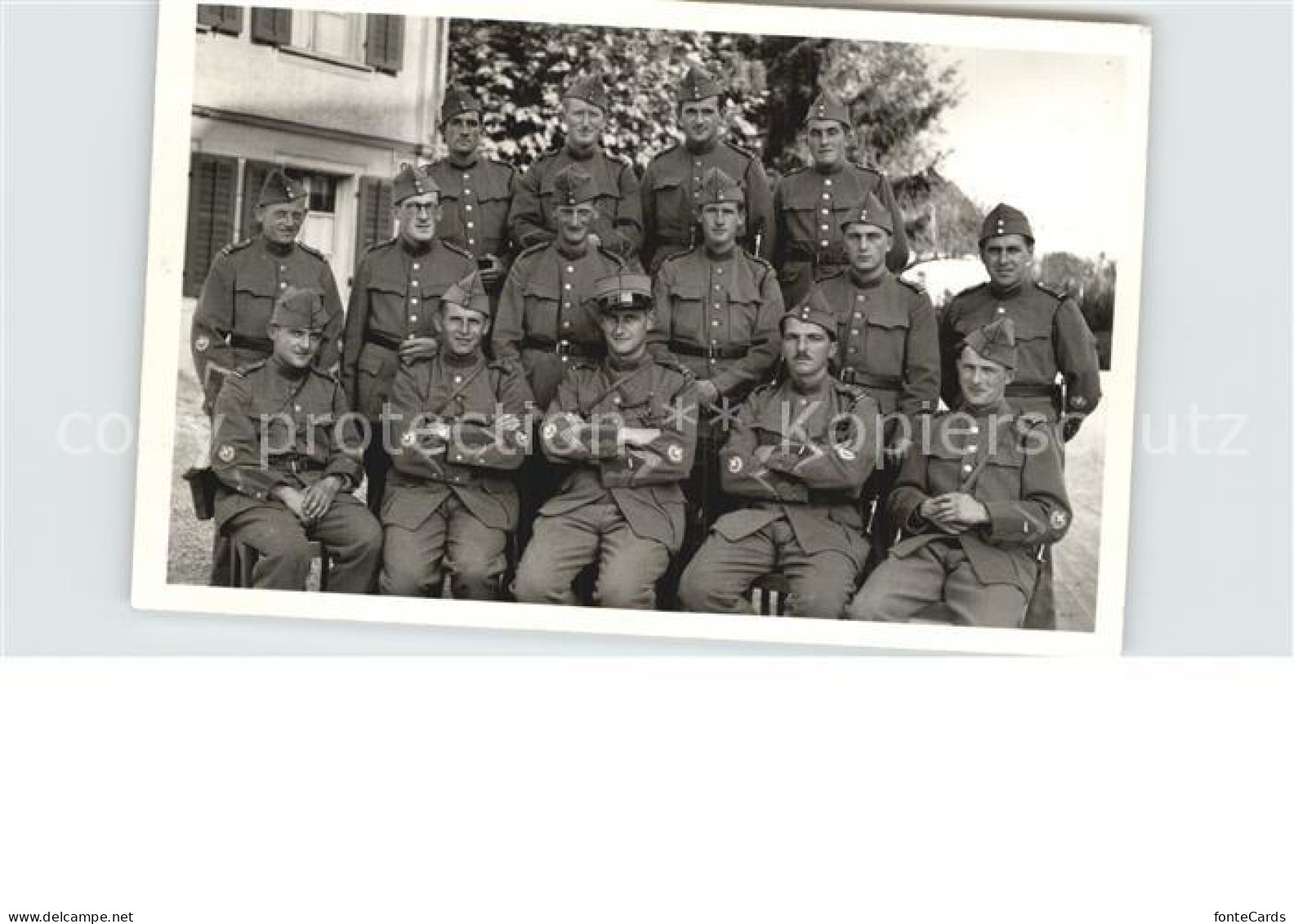 12589529 Teufenthal AG Soldaten Gruppenfoto Teufenthal AG - Autres & Non Classés