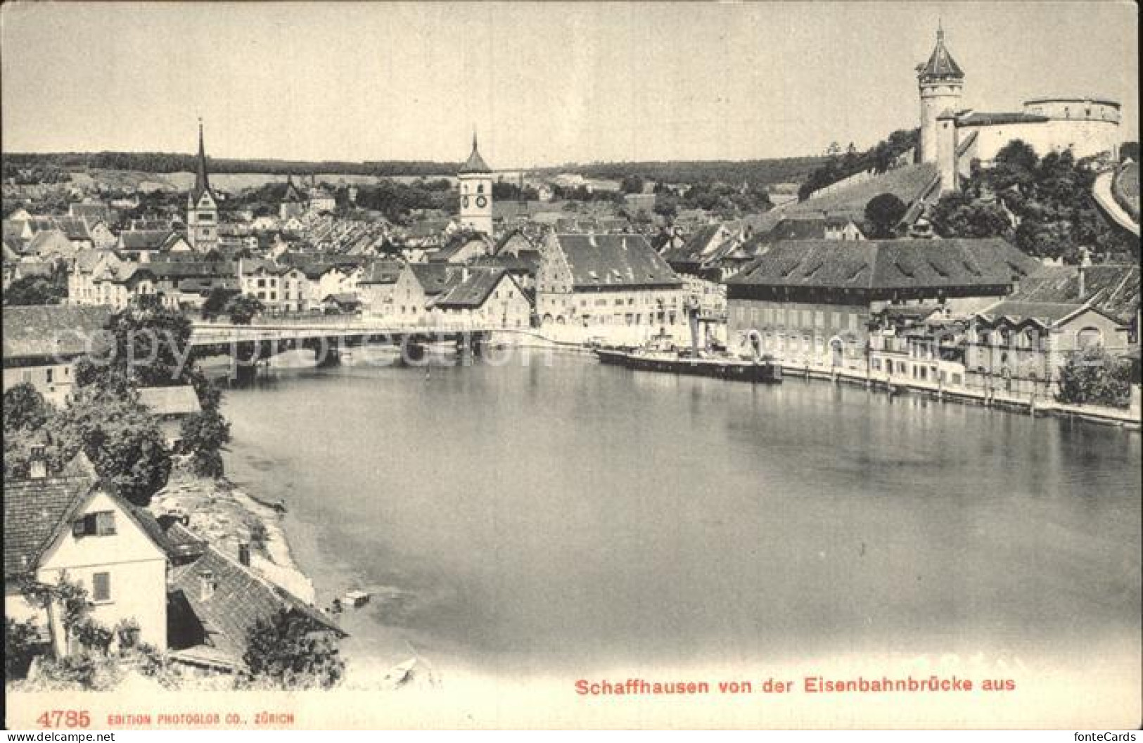 12475269 Schaffhausen SH Blick Von Der Eisenbahnbruecke Aus Schaffhausen - Other & Unclassified