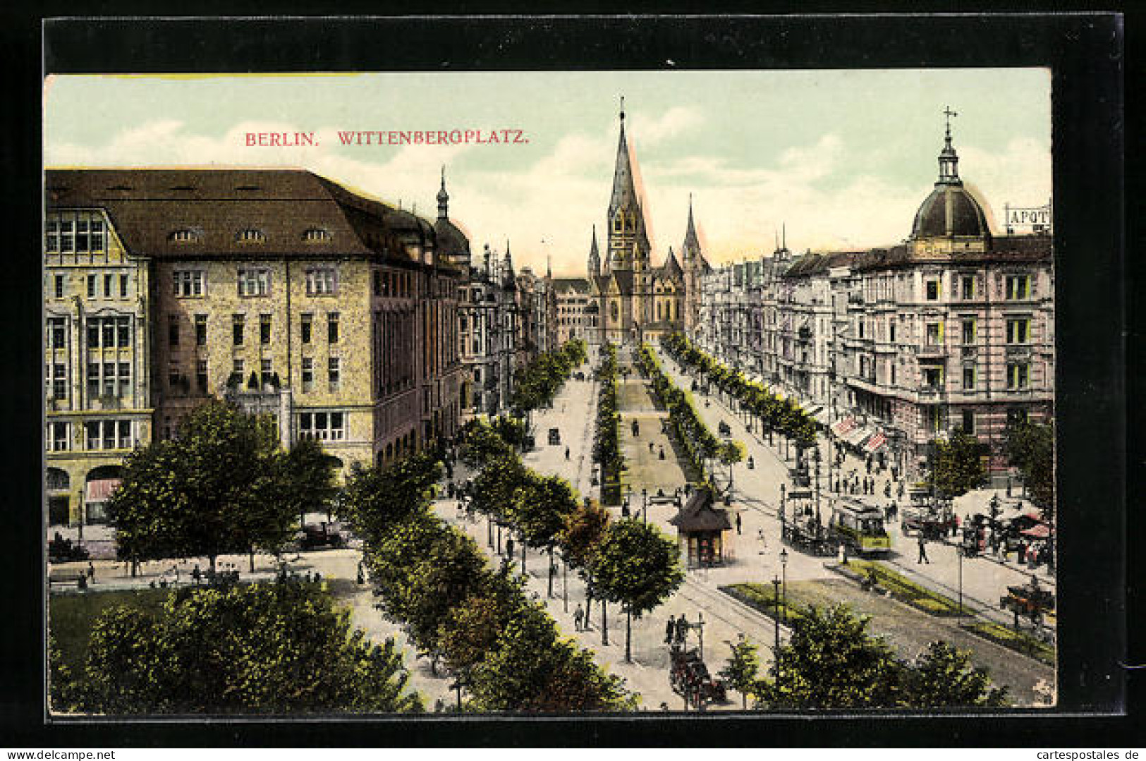 AK Berlin, Wittenbergplatz, Strassenbahn  - Strassenbahnen